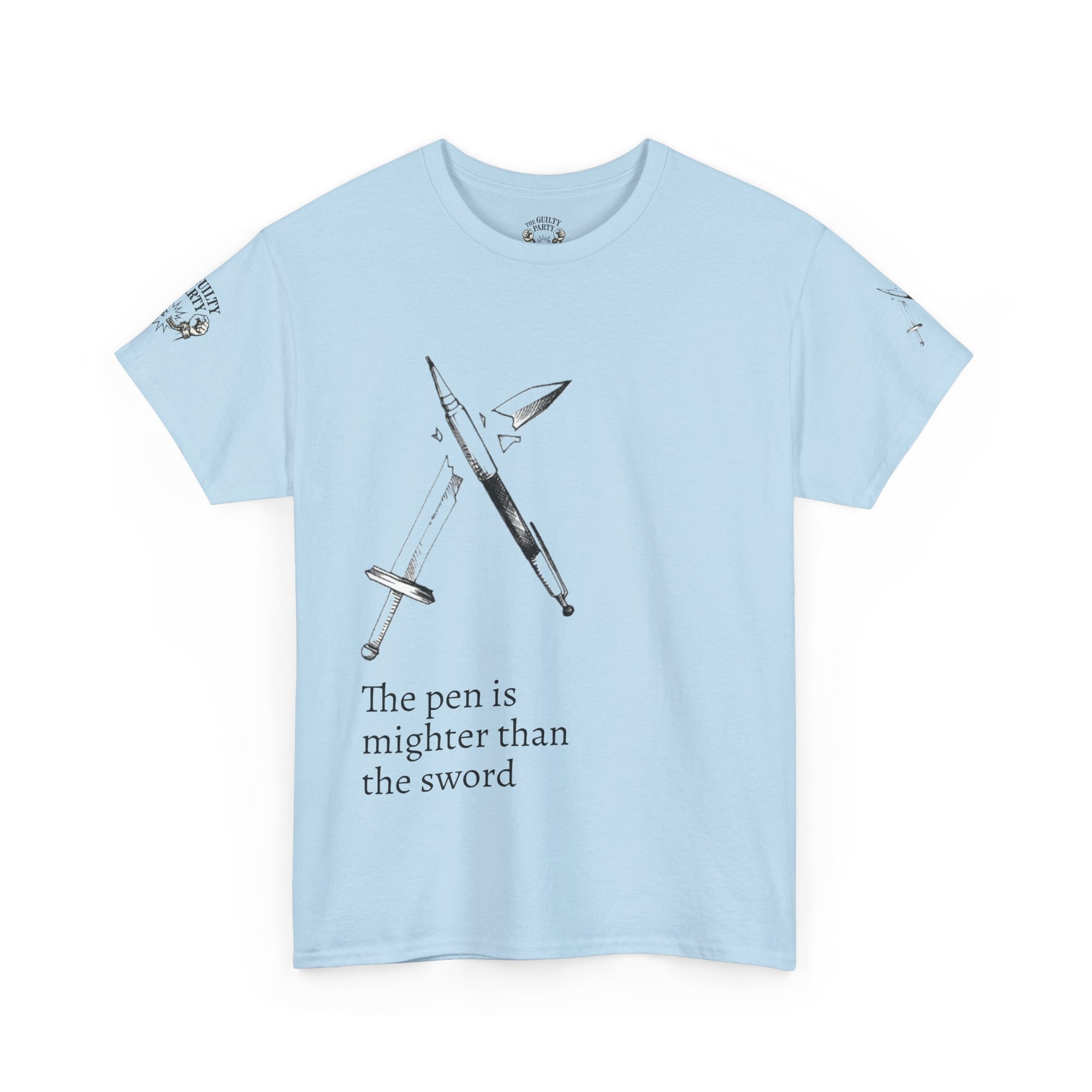 The pen is mightier than the sword cotton tee
