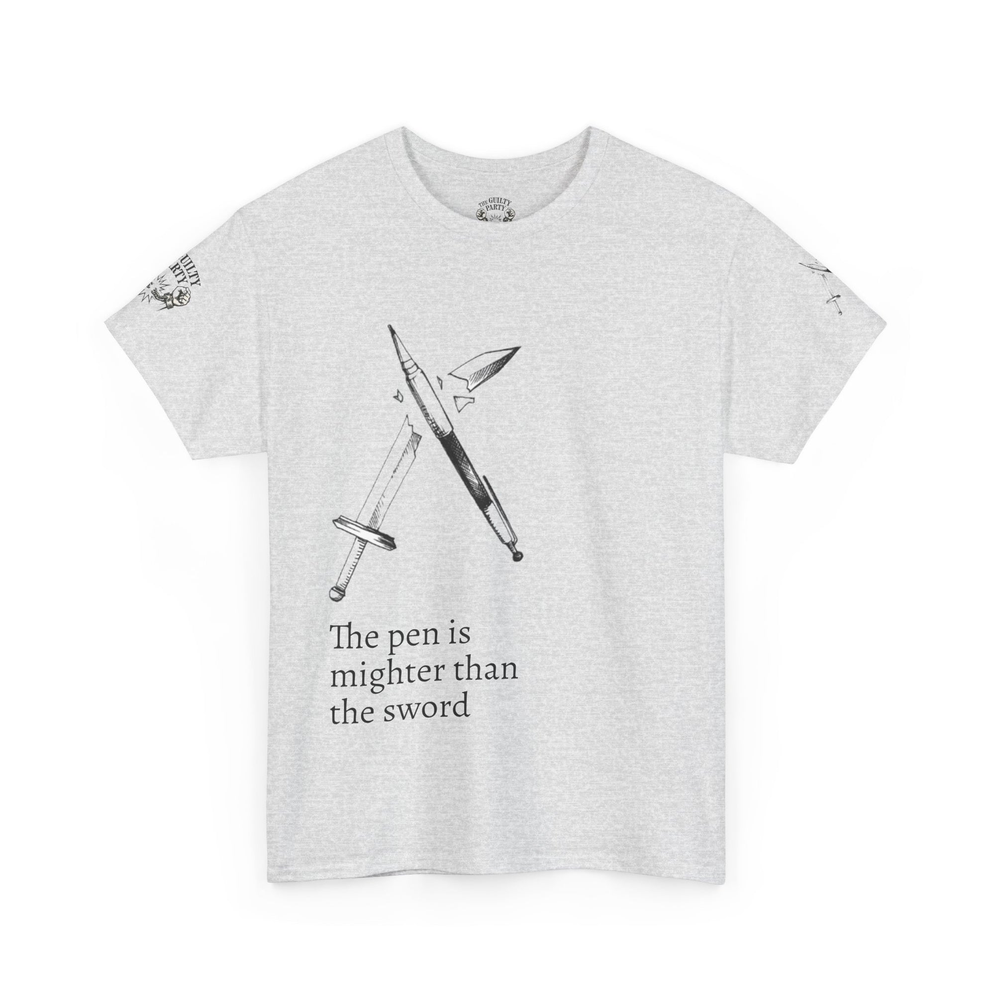 The pen is mightier than the sword cotton tee