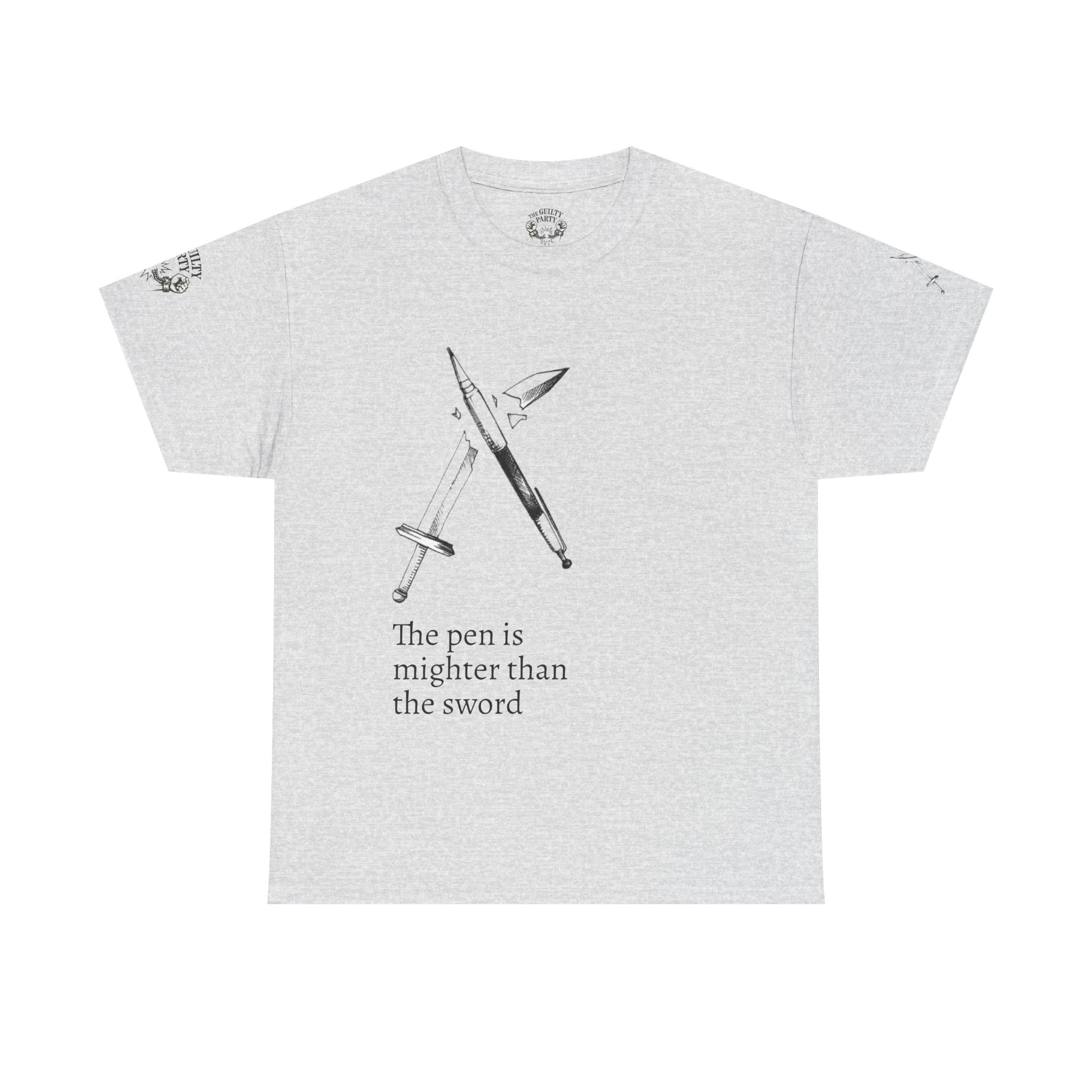 The pen is mightier than the sword cotton tee
