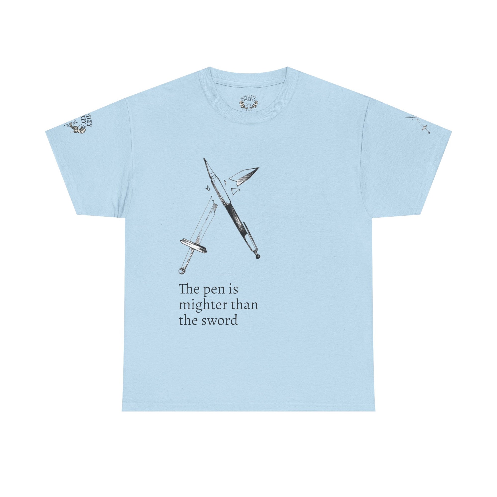 The pen is mightier than the sword cotton tee